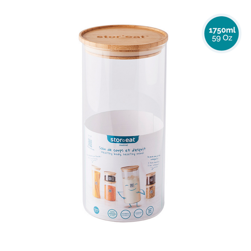Bocal en verre Stor'eat 1750ml - Maison Habiague