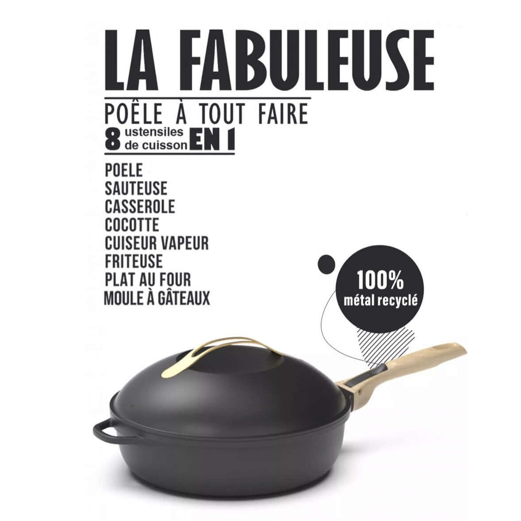 Fabuleuse 28 cm Cookut - La Poêle Polyvalente Inégalée | Magasin Habiague