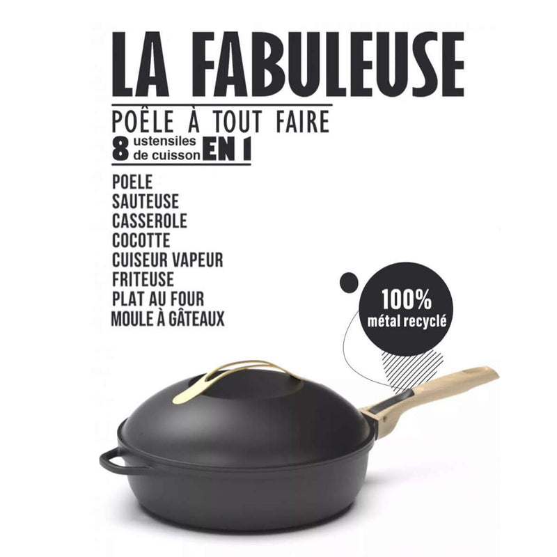La Fabuleuse Cookut – Poêle 28 cm Multi-Usages