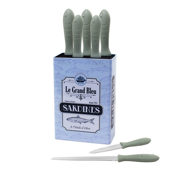 Bloc couteaux Sardines métal