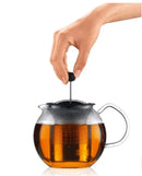 Théière à piston bodum ASSAM 0,5L filtre inox brillant - Maison Habiague