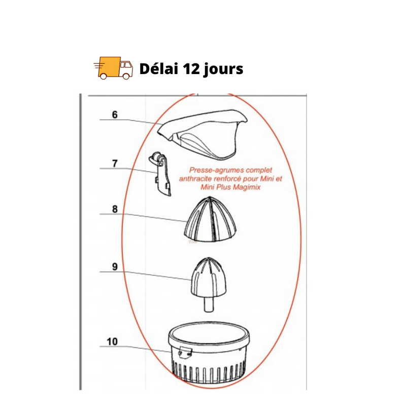 Presse agrumes complet Mini plus Magimix - Maison Habiague