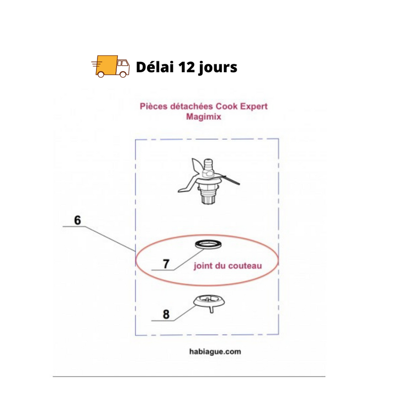 Joint de couteau Cook Expert Magimix - Maison Habiague
