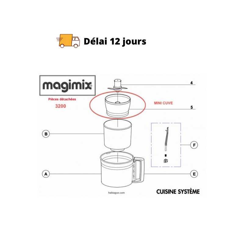 Mini cuve robot Magimix 3200 - Maison Habiague