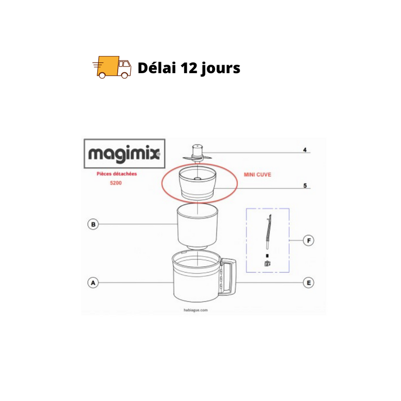 Mini cuve robot Magimix 5200 - Maison Habiague