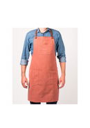 Tablier en toile patinée Alaskan Maker N°325 avec lanières en cuir.