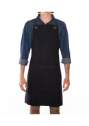  Attache tour de cou avec liens à nouer, sans bretelles croisées.