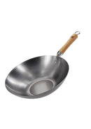 Wok Dexam School of Wok 30 cm – Acier carbone, induction
