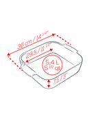 Plat carré céramique Rouge - Maison Habiague