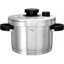 Fond épais de l’autocuiseur Cristel assurant une diffusion homogène de la chaleur.