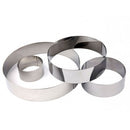 Cercle à mousse inox  Ø 7 cm au  Ø 10 cm - Maison Habiague