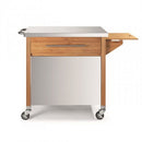 Chariot plancha Bambou et inox petit modèle - Maison Habiague