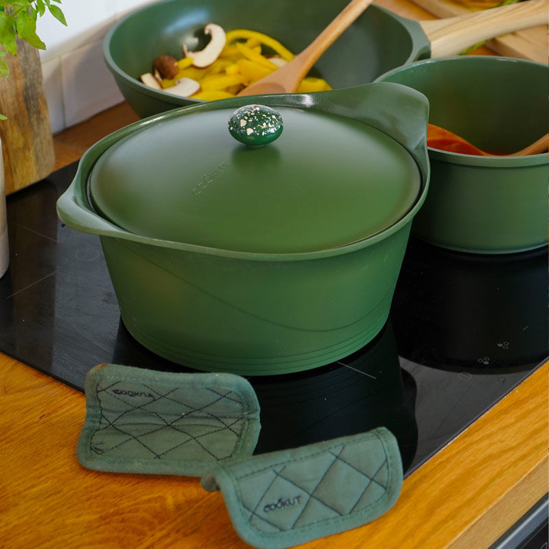 Cocotte verte 28cm