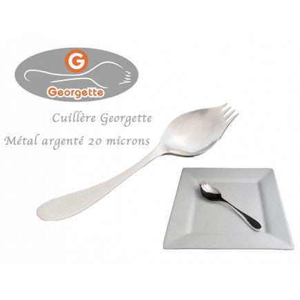 Cuillère à l'unité Georgette métal argenté 20 microns droitier - Maison Habiague