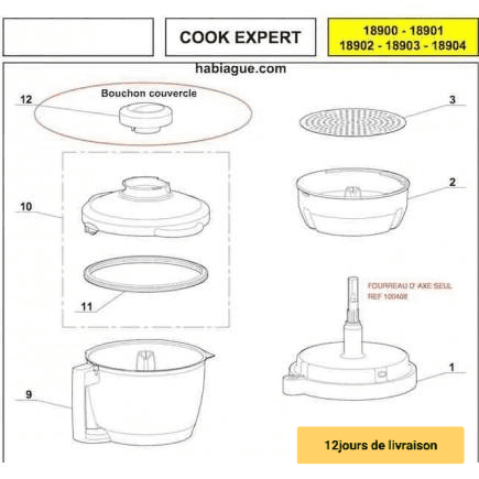 Bouchon couvercle Cook Expert Magimix - Maison Habiague