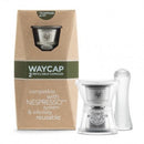 Kit de 2 capsules WayCap Nespresso, idéales pour les amateurs de café durable, permettant de remplir les capsules avec votre café moulu préféré.