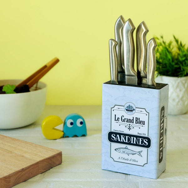 Bloc couteaux Sardines métal