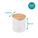 Bocal en verre Stor'eat 850 ml - Maison Habiague