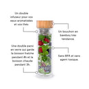 Bouteille en verre avec infuseur 450ml - Maison Habiague