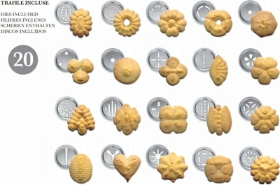 Presse à biscuit 20 disques à motif - Maison Habiague