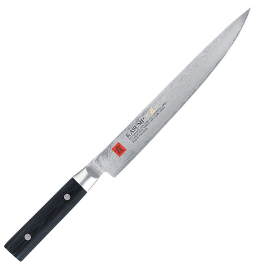 Couteau à découper « tranche lard » damas 24cm - Maison Habiague