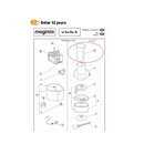 Poussoir chromé mat pour Duo Plus XL Magimix - Maison Habiague