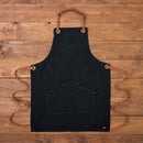 Tablier Alaskan Maker N°173 Lin Noir - Maison Habiague