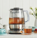 "Théière compacte automatique Sage STM800BSS4EEU1 en verre et acier inoxydable disponible chez habiague