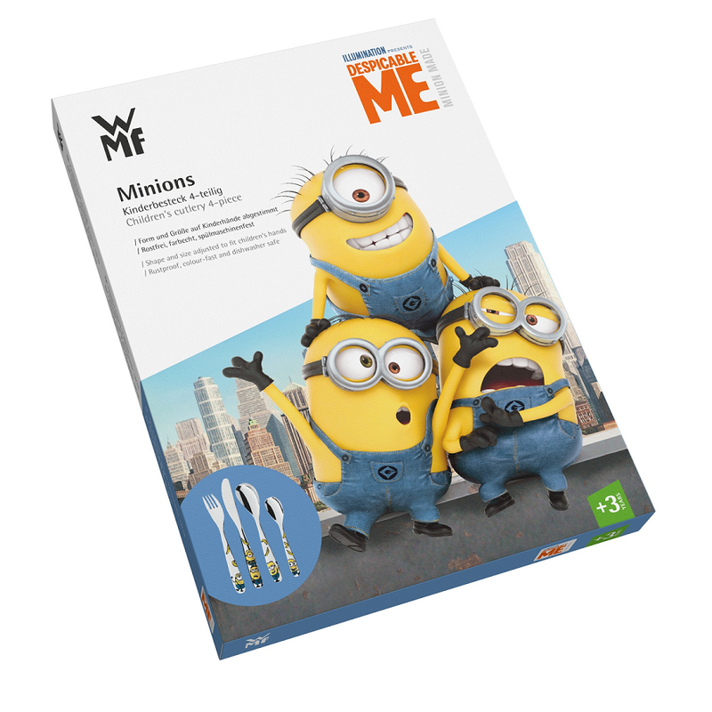 Couvert Enfant Kids Minions 4 pièces - Maison Habiague