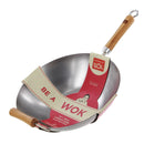 wok en tole d'acier 36 cm